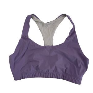 Outdoor Voices Racerback Sports Bra Women Medium Light Purple Lavender